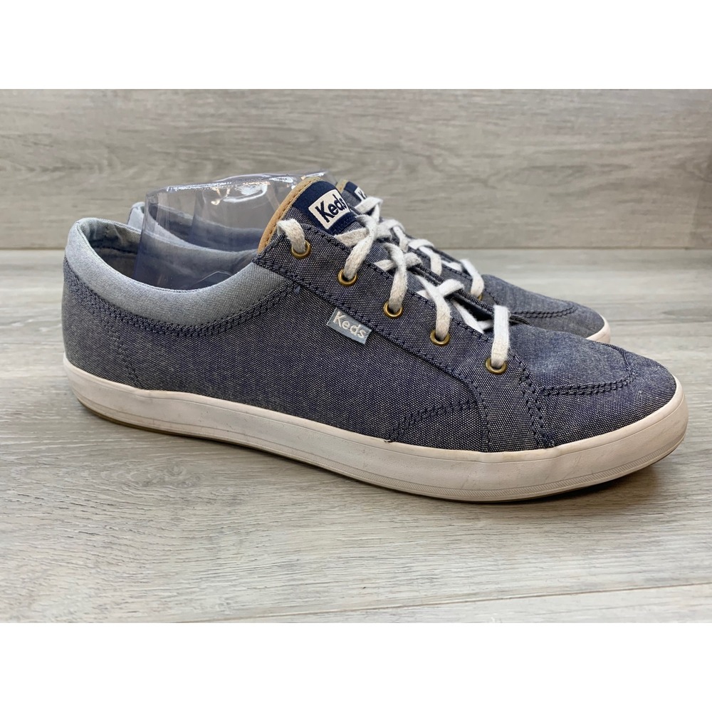 Keds Kickstart Women's Sneakers Blue Chambray Low Top 11 Casual‎ Comfort Shoes